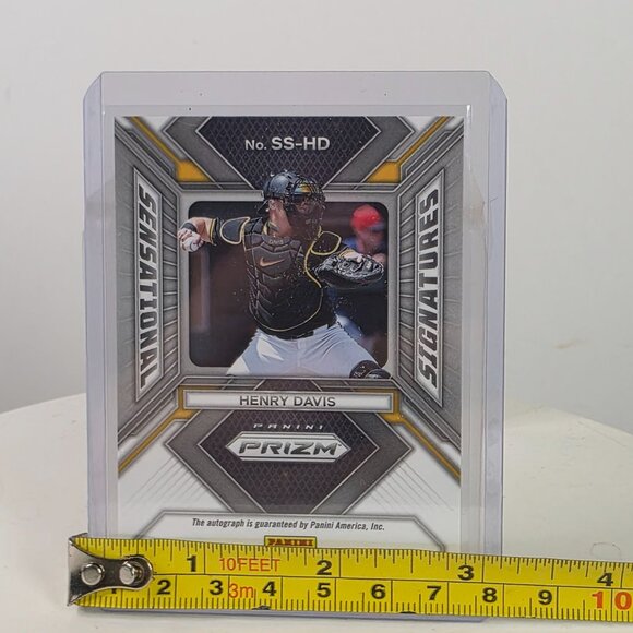 2023 Panini Prizm Sensational Signatures Henry Davis Rookie Card Autographed Pit - Picture 5 of 9